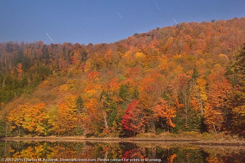 Star Trails and Autumn Colors 