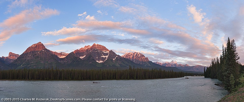 Sunrise in the Athabasca Valley 